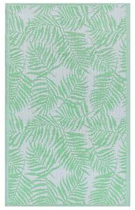 Venkovní koberec s motivem palmových listů světle zelený 120 x 180 cm KOTA