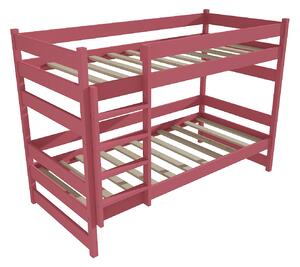 Vomaks Patrová postel PP 014 Rozměr: 90 x 190 cm, Prostor mezi lůžky: 80 cm, Barva: barva růžová