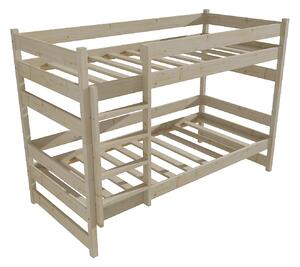 Vomaks Patrová postel PP 014 Rozměr: 80 x 180 cm, Prostor mezi lůžky: 80 cm, Barva: surové dřevo