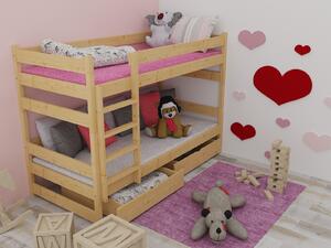 Vomaks Patrová postel PP 014 Rozměr: 80 x 180 cm, Barva: barva růžová, Prostor mezi lůžky: 80 cm
