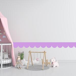 PIPPER. Textilní samolepící tapeta - Mini Oblouk - Fialová barva Barva: Bledá