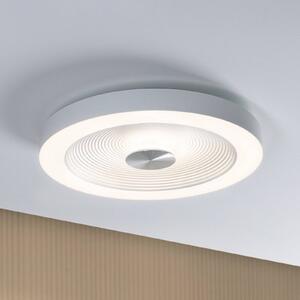Paulmann LED stropní svítidlo Volea, bílá/stříbrná Ø 40 cm IP44 stmívatelné, stmívatelný, Černá, Koupelna, Plast, Moderní