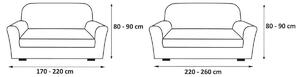 DekorTextil Potah na sedací soupravu multielastický LAZOS - hnědý (2-gauč)