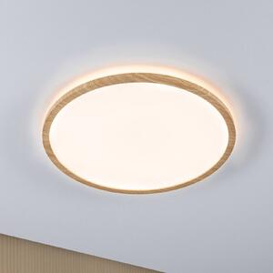 Paulmann LED stropní svítidlo Atria Shine Ø42cm dub IP44 3.000K, Světlé dřevo, Koupelna, Plast, Moderní