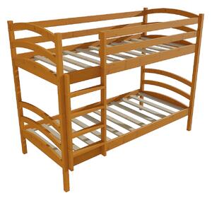 Vomaks Patrová postel PP 016 Rozměr: 90 x 180 cm, Prostor mezi lůžky: 80 cm, Barva: surové dřevo