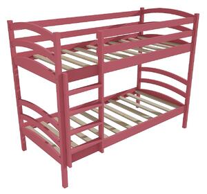 Vomaks Patrová postel PP 016 Rozměr: 80 x 180 cm, Prostor mezi lůžky: 90 cm, Barva: barva růžová
