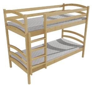 Vomaks Patrová postel PP 016 Rozměr: 90 x 200 cm, Prostor mezi lůžky: 80 cm, Barva: surové dřevo