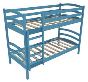 Vomaks Patrová postel PP 016 Rozměr: 80 x 180 cm, Prostor mezi lůžky: 80 cm, Barva: barva modrá