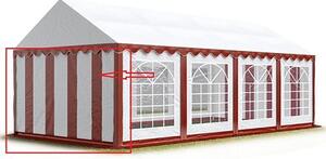 Bočnice 5x2m PVC barva Červeno-bílá