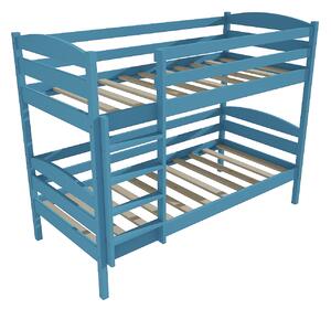 Vomaks Patrová postel PP 018 Rozměr: 80 x 180 cm, Prostor mezi lůžky: 80 cm, Barva: barva modrá