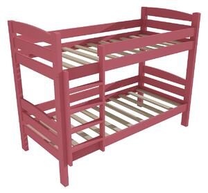 Vomaks Patrová postel PP 019 Rozměr: 80 x 180 cm, Prostor mezi lůžky: 80 cm, Barva: barva růžová