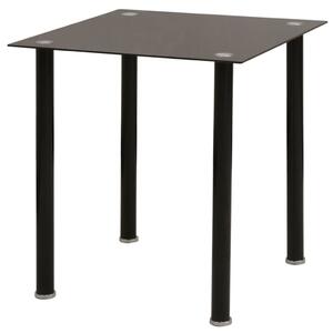 Třídílný jídelní set stolu a židlí černý