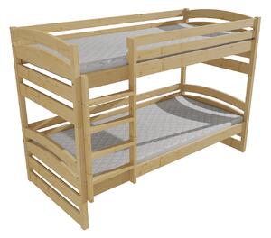 Vomaks Patrová postel PP 020 Rozměr: 80 x 180 cm, Barva: surové dřevo, Prostor mezi lůžky: 80 cm