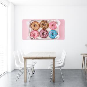 PIPPER. Samolepící textilní tapeta "Donuts 2"