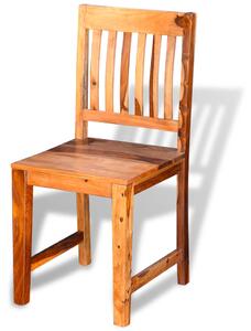 Jídelní židle 2 ks masivní sheeshamové dřevo