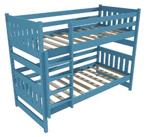 Vomaks Patrová postel PP 021 Rozměr: 80 x 180 cm, Prostor mezi lůžky: 80 cm, Barva: barva modrá