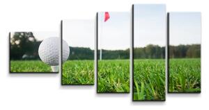 Sablio Obraz - 5-dílný Golf - 100x60 cm