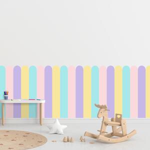 PIPPER. Textilní samolepící tapeta - Oblouk - Pastelová barva 3 Velikost: 100cm
