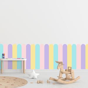PIPPER. Textilní samolepící tapeta - Oblouk - Pastelová barva 3 Velikost: 80cm