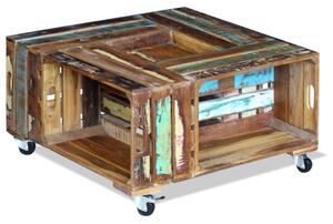 Konferenční stolek masivní recyklované dřevo 70x70x35 cm