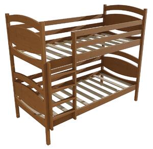 Vomaks Patrová postel PP 022 Rozměr: 80 x 200 cm, Prostor mezi lůžky: 80 cm, Barva: moření dub