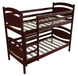 Vomaks Patrová postel PP 022 Rozměr: 80 x 200 cm, Barva: moření dub, Prostor mezi lůžky: 80 cm