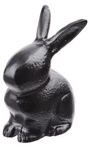 EASTER Dekorační zajíček sedící 8 cm - černá