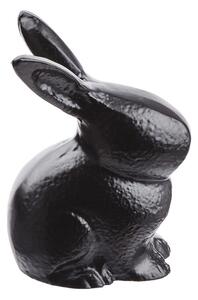 EASTER Dekorační zajíček sedící 8 cm - černá