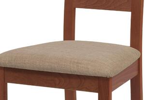 Jídelní židle BC-2603 WAL - ořech/potah světlý
