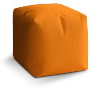 Sablio Taburet Cube Oranžová - 40x40x40 cm