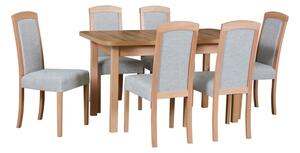 Drewmix jídelní židle ROMA 7 + dřevo: bílá, látka: látka