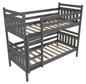 Vomaks Patrová postel PP 023 Rozměr: 80 x 180 cm, Prostor mezi lůžky: 80 cm, Barva: barva šedá