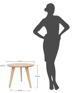 Konferenční stolek Orbetello 50 cm, dub, masiv