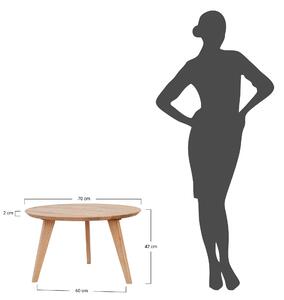 Konferenční stolek Orbetello 70 cm, dub, masiv