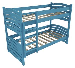 Vomaks Patrová postel PP 024 Rozměr: 80 x 180 cm, Prostor mezi lůžky: 80 cm, Barva: barva modrá