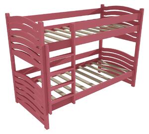Vomaks Patrová postel PP 024 Rozměr: 80 x 180 cm, Prostor mezi lůžky: 80 cm, Barva: barva růžová