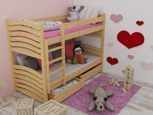 Vomaks Patrová postel PP 024 Rozměr: 80 x 180 cm, Barva: barva růžová, Prostor mezi lůžky: 80 cm