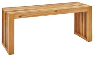 Zahradní lavice BELLANO 105 cm Akáciové dřevo Hnědá