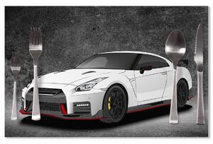 Sablio Prostírání Nissan GTR 35 Šedý: 40x30cm