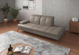 LENOŠKA, textil, kůže, šedá Sit & More - Online Only sedačky, Online Only