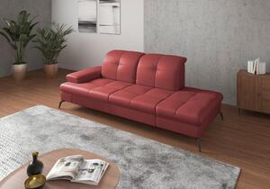 LENOŠKA, textil, kůže, červená Sit & More - Online Only sedačky, Online Only