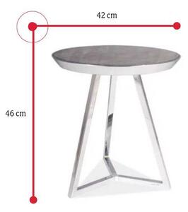 Konferenční stolek TEMIDA C, 42x46x42, mramor/chrom