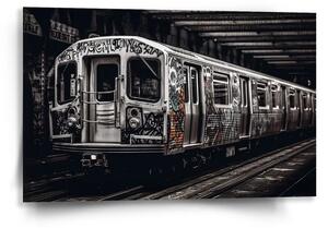 Sablio Obraz Městské metro s graffiti - 60x40 cm