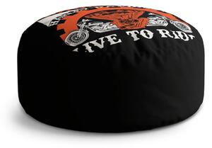 Sablio Taburet Circle Harley-Davidson Live to ride: 38x48 cm
