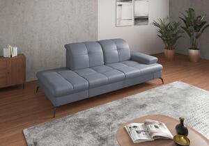 LENOŠKA, textil, kůže, šedomodrá Sit & More - Online Only sedačky, Online Only