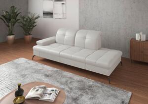 LENOŠKA, textil, kůže, bílá Sit & More - Online Only sedačky, Online Only