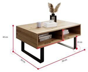 Konferenční stolek GALA, 90x40x50, dub artisan