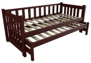 Vomaks Dětská postel s výsuvnou přistýlkou DPV 002 Rozměr: 80 x 180 cm, Barva: barva růžová