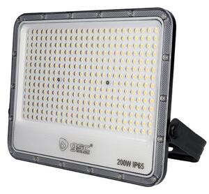 Prémiový ultratenký LED reflektor šedý 200W 20000lm, denní barva světla, 3 roky záruka