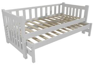 Vomaks Dětská postel s výsuvnou přistýlkou DPV 002 Rozměr: 80 x 180 cm, Barva: barva modrá